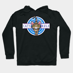 Cats Rule, Awesome House Pets Graphic, Cute Cat Design, Cat Lover Gift, Funny Animal, Pet Enthusiast Hoodie